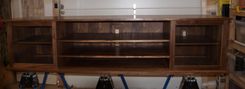 Walnut Entertainment Center 3 small
