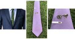 Sterling Silver - Personalized Tie Bar 3 small