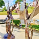 "New Dance" Wedding Anniversary / Abstract Metal Sculpture 3 small