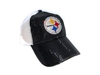 Pittsburgh Steelers Nfl Crystallized Snapback Baseball Cap Genuine European Crystals Bedazzled 1 small