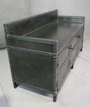 Industrial Style Bench With Storage. Heavy Duty Vintage Seating. Handmade Mudroom Bench. Solid Steel 4 small