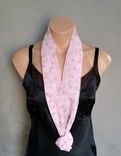 Floral Pink Chiffon Scarf 3 small
