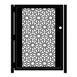 Decorative Mosaic Steel Gate - Agra Design - Geometric Metal Art - Custom Gate - Islamic Design 2 small