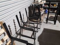 Solid Cherry And Steel Bar Stool 5 small