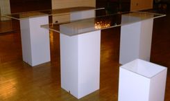 Acrylic Slab Top Bar With Pillar Base - Hand Crafted, Made To Order 5 small
