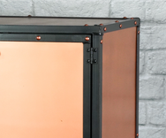 Industrial Copper Credenza, Modern Copper Buffet, Copper Liquor Cabinet, Industrial Media Console, 5 small