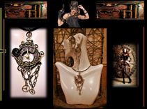 Steampunk,Steampunk Jewelry, Steampunk Necklace,Steam Punk Earrings, Steam Punk Jewelry 1 small