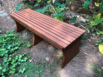 Cypress Five Foot Long Bench Or Seat Custom Made Stain And Finish 5 small