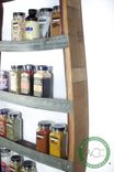 Wine Barrel Spice Rack - Thyme - Made From Retired California Wine Barrels 3 small