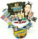 Personalized 40th Cake Toppers, Vintage Dude 40th Birthday Cake Topper 1 small