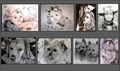 Portraits,Custom Portraits, Pet Portrait, Child Portrait,Memorial Art,Christmas Gift Ideas 1 small