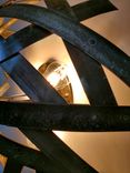 Wine Barrel Ring Sconce Or Flush Mount Light - Kansi - Made From Retired Ca Wine Barrel Rings 4 small