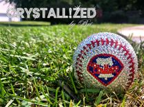 Any Team Crystallized Baseball Mlb Game Sized Sports Bling Genuine European Crystals Bedazzled 6 small
