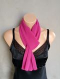 Fushia Chiffon Scarf 1 small