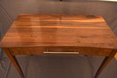 Walnut Bow-Front Writing Desk 6 small