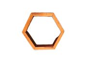 Wine Barrel Honeycomb Floating Shelves , Hexagon Shelves 5 small