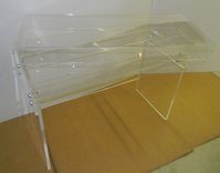 Acrylic Modular Top Desk - Hand Crafted, Custom Made To Order 4 small