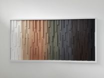 Modern Wood Wall Art Sculpture, Abstract Painting On Wood 3 small