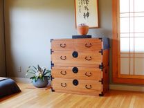 Kiri Wood Japanese Style Clothing Chest, Isho Dansu, Tansu 2 small