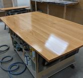 Mid Century Modern Inspired Cherry Extension Table 6 small