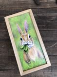 Handpainted Bunny With A Mouthful Small Box 6 small