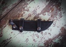 Custom Leather Knife Sheath To Be Worn Horizontally On Belt 4 small