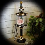 Black And White Check Reverse Cloche Courtly Cloche Checked Vintage Decor 2 small