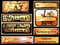 Wine Lovers Art,Wine And Grapes Art, Family Name Plaques, Family Art,Custom Wall Art 5 small