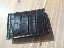 American Alligator Card Wallet With Magnetic Money Clip 2 small