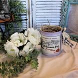 Vase Camellia Flower Arrangement Vintage French Tabletop Bucket Planter 5 small