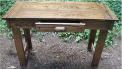 Solid White Oak Desk Or Table With Drawer In Variable And Custom Sizes 2 small