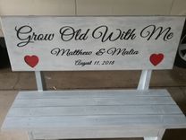 Personalized Bench Wedding Bench Outdoor Bench Bench With A Back Engraved Bench 6 small