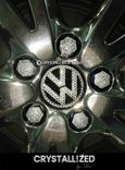 Crystallized Lug Nut Cover Wheel Bolt Caps Car Bling Genuine European Crystals Bedazzled 1 small