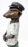 Cast Bronze Meerkats, In Character. 3 small
