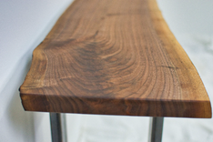 Live Edge Console Table, Black Walnut Entryway Table, Hallway Table, Foyer Table, Thin Console Table 1 small