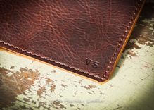 Bison Leather Custom Book Or Bible Cover With Initials Or Name In Right Lower Corner 3 small