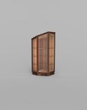 Custom Walnut And Glass Curio Cabinet 4 small