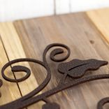 Personalized Metal Family Name and Address Sign with Vines and Scrolls 2 small