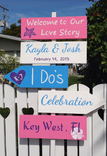 Welcome To Our Wedding Beach Ceremony Decoration Sign 2 small
