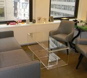 Acrylic "Upside Down" Waterfall Edge Cofee Table - Hand Crafted, Custom Sizing Always Available 3 small