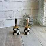 Whimsical Checks Salt And Pepper Shaker Checkered Decor 4 small