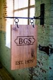 Exterior Reclaimed Wood Sign, Laser Etched With Hand Forged Steel Hardware 1 small