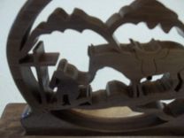 Buck In The Pines, Horse With Man Kneeling At Cross 6 small