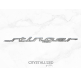 Kia Stinger Rear Crystallized Car Emblem Bling Genuine European Crystals Bedazzled 1 small