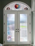 Stained Glass Transom Window - Wind Song 2 small