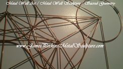 Geometric Metal Wall Sculpture / Metal Wall Art / Copper Wall Art 3 small