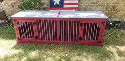 Custom Dog Crate Furniture  Double Large 4 small