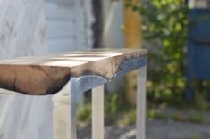 Aluminium And Wood Hall Table 1 small