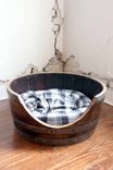 Wine Barrel Pet Bed - Torpor -  Made From Reclaimed California Wine Barrels 1 small