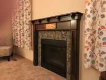 Maple Fireplace Surround With Copper Accent 2 small